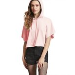 Womens Short Sleeve Hooded T Shirt Casual Fit Lightweight Fabric Spring and Summer Wear