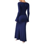 Elegant Long Sleeve Mermaid Dress Fall Winter Collection Party Wear Comfortable Fabric Wholesale