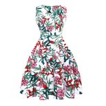 Floral Print Sleeveless V Neck Dress for Women Casual Summer Style Available in Multiple Sizes Wholesale Ready to Ship