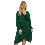 Plus Size Womens Ruffle Sleeve Dress Long Sleeve Summer Casual Wear fast shipping