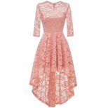 Cocktail Dress Lace Detail High Low Hem Spring Fashion Available in Multiple Sizes Wholesale Supply