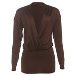 Sexy Bodycon Dress Deep V Neck Long Sleeve Versatile Style Autumn Fashion for Parties and Events