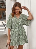 Womens Designer Floral Dress Spring Summer Collection Casual Style Lightweight Fabric Wholesale