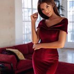 Off Shoulder A Line Dress Elegant Commuter Style Comfortable Fabric Perfect for Parties and Even