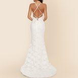 Elegant V Neck Maxi Dress Sexy Spaghetti Straps Train Detail Perfect for Weddings Wholesale Avai