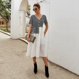 Womens Fashion Dress Elegant Design Sleeveless Lightweight Fabric Spring Summer Collection