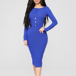 Womens Button Up Dress Stylish Solid Color Spring Fashion Sexy Fit Wholesale Available custom pa