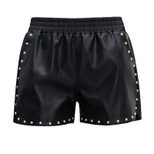 PU Leather High Waist Slim Fit Shorts for Women Stylish Casual Wear Perfect for Autumn Winter