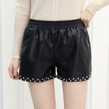 PU Leather High Waist Slim Fit Shorts for Women Stylish Casual Wear Perfect for Autumn Winter