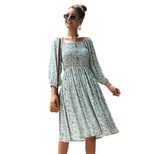 Floral Long Sleeve Dress for Women Casual Fit Spring Summer Collection customizable