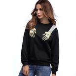 Graphic Print Long Sleeve T Shirt Casual Style Round Neck Loose Fit Ideal for Everyday Wear Whol