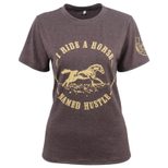 Womens Summer Short Sleeve T Shirt Horse Print Design Casual Top for Everyday Wear Wholesale Ava