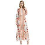 Long Sleeve Floral Maxi Dress for Women Elegant Fit Comfortable Fabric Perfect for Spring and Summer