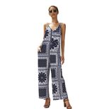Bohemian Print Jumpsuit Summer Sleeveless Design Casual Style Comfortable Fabric Wholesale Avail