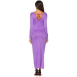 Solid Color Irregular Hem Deep V Backless Dress Bodycon Style Short Front Long Back Elegant Even