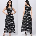 Womens Summer Dress Polka Dot Pattern Casual Long Style Available in Multiple Sizes Wholesale Ready