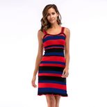Striped Color Block Cami Dress Ruffled Hem Bodycon Fit Summer Style Available for Wholesale fast