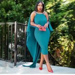 Fashionable Solid Color Backless Beaded Long Train Dress Slim Fit Elegant Design Perfect for Par