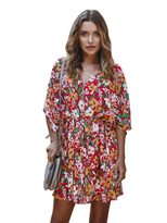 Fashionable Floral Print Womens Dress Spring Collection Casual Wear for Everyday Use Wholesale A