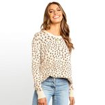 Womens Knitted Sweater Round Neck Long Sleeve Polka Dot Design Spring Summer Fashion Wholesale A
