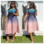 Floral Maxi Dress for Women Sleeveless Round Neck High Waist Casual Summer Wear ready to ship