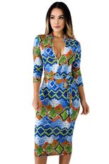 V Neck Pencil Dress for Women Milk Silk Fabric Elegant Spring Style custom packaging