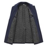 Mens Casual Business Overcoat Wool Blend Warm Lining Suit Collar Winter Style Wholesale Availabl