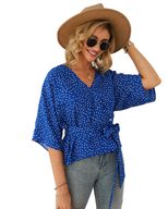 Womens Polka Dot Blouse Stylish Design Long Sleeve Comfortable Fabric Autumn Winter Fashion Whol