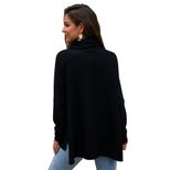 High Neck Womens Knit Sweater European and American Fashion Autumn Winter Style Custom Design Wholesale Availabl