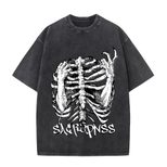 Y2K Vintage Washed Cotton T Shirt for Men and Women Loose Fit Short Sleeve Graphic Tee Casual Streetwear Wholesale
