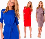 Slim Fit Round Neck Dress for Women in Spring Fashion Casual Style Available in Multiple Sizes Wholesale
