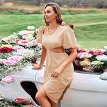 Casual Solid Color Dress Off Shoulder Fresh Style Summer Fashion Perfect for Daily Wear Wholesal