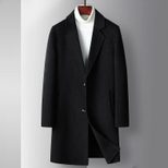 Mens Double Sided Wool Overcoat Mid Length Lightweight Business Casual Autumn Winter Collection