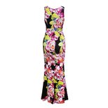 V Neck Floral Print Bodycon Maxi Dress for Women Summer Style Available in Multiple Sizes Wholesale Options