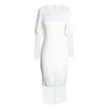 Plus Size Womens Casual Dress Long Sleeve Hollow Out Design High Waist Fit Suitable for Work or Everyday Wear Wholesale