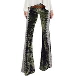 High Waist Loose Fit Velvet Wide Leg Pants with Crochet Lace Trim for Casual Wear in Autumn Winter Wholesale