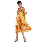 Chiffon Floral Dress Sleeveless Casual Elegant Design Spring Summer Womens Fashion Wholesale Ava