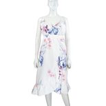 Loose Fit Watercolor Print Deep V Neck Ruffle Strap Maternity Dress for Summer Casual Wear Wholesale
