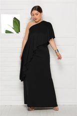 Plus Size Womens Off Shoulder Loose Dress Comfortable Fabric Casual Summer Wear