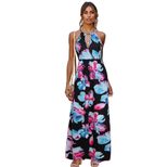 Sleeveless V Neck Floral Maxi Dress for Women Summer Casual Style Available in Multiple Sizes Wholesale Ready to Ship