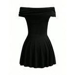 Summer Womens Dress Off Shoulder High Waisted Short Skirt Elegant Casual Style Wholesale Availab
