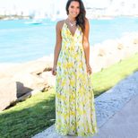 Summer Womens Beach Dress Sleeveless Backless Maxi Lightweight Fabric Casual Wear