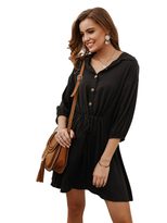 Elegant Solid Color Dress Original Design Spring Summer Collection Versatile Style Wholesale Ava