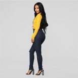 Skinny Fit Distressed High Waist Denim Jeans for Women Casual Everyday Wear Available in Multiple Sizes Wholesale