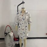 Floral Pattern Womens Long Sleeve Shirt Dress Elegant Design Comfortable Fabric Versatile Style