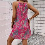 Bohemian Floral Sleeveless Casual Dress Summer Collection Lightweight Comfortable Versatile Whol