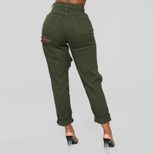 Distressed Boyfriend Jeans for Women Ripped Design Casual Wear Available in Multiple Sizes Wholesale Options