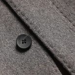 Mens Wool Jacket Thick Double Sided Fabric Stand Collar Insulated with Down Lining Autumn Winter