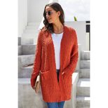 Womens Mid Length Cardigan Wool Blend Long Sleeve Knitted Winter Style Wholesale Available