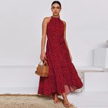 Sleeveless Polka Dot Dress Fashionable Sexy Spring Summer Style Perfect for Parties and Casual O